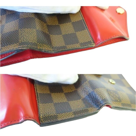 367188F V Louis Vuitton Wallet Zoe Trifold Brown Leather Monogram - Picture 4 of 8